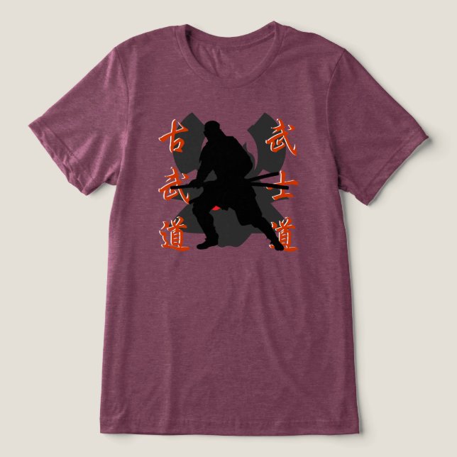 Samurai Warrior Tri-Blend Shirt (Design Front)