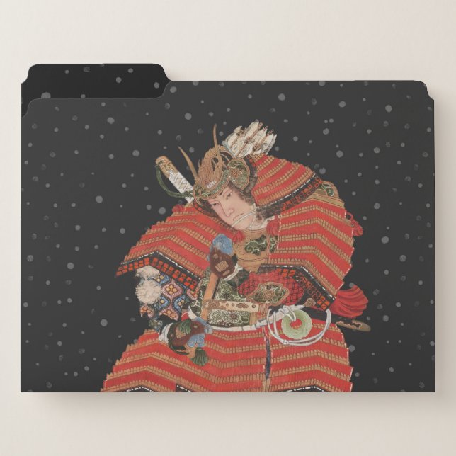 Samurai Warrior Vintage Japanese Art File Folder (Front Left)