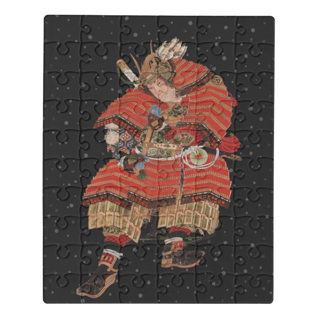 Samurai Warrior Vintage Japanese Art Jigsaw Puzzle (Puzzle Vertical)