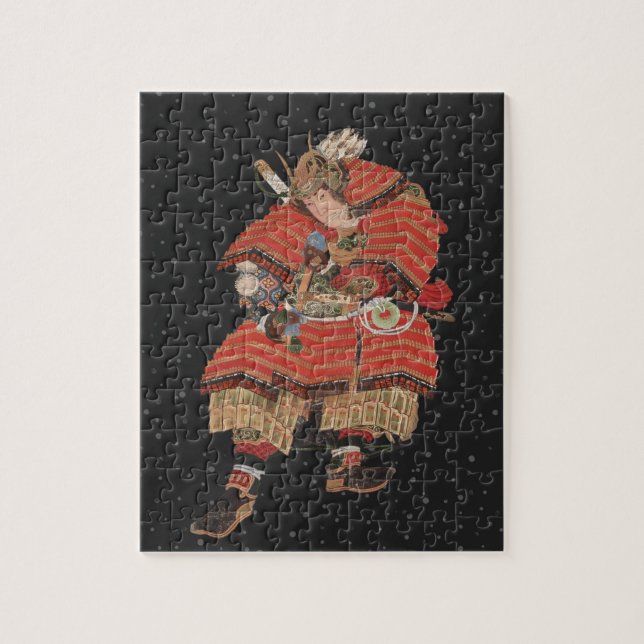 Samurai Warrior Vintage Japanese Art Jigsaw Puzzle (Vertical)