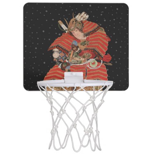 Samurai Warrior Vintage Japanese Art Mini Basketball Hoop