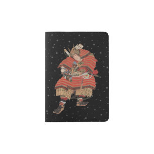 Samurai Warrior Vintage Japanese Art Passport Holder