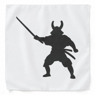 Samurai Warrior with sword - Choose back color Bandana