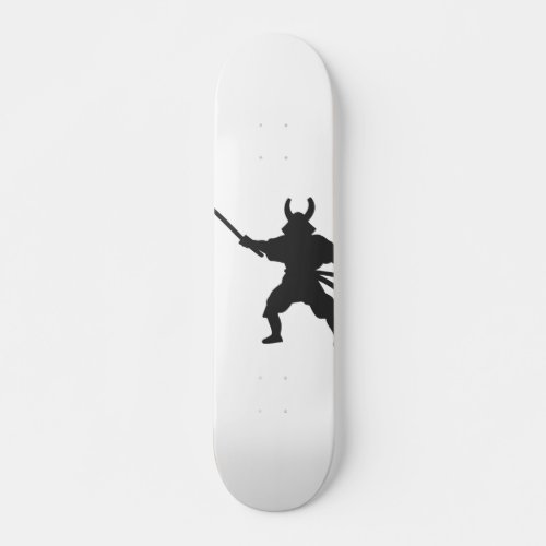 Samurai Warrior with sword _ Choose back color Skateboard