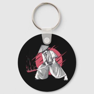 Samurai Warrior with Sword Keychain