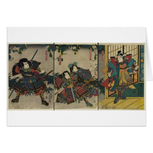 Samurai Warriors circa 1850 JAPAN Cards (Front Horizontal)