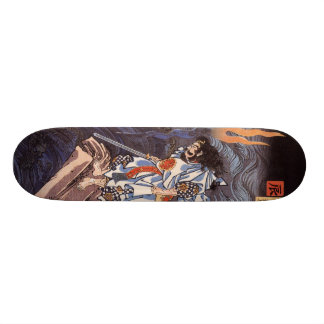 Samurai with Sword Skateboard Deck