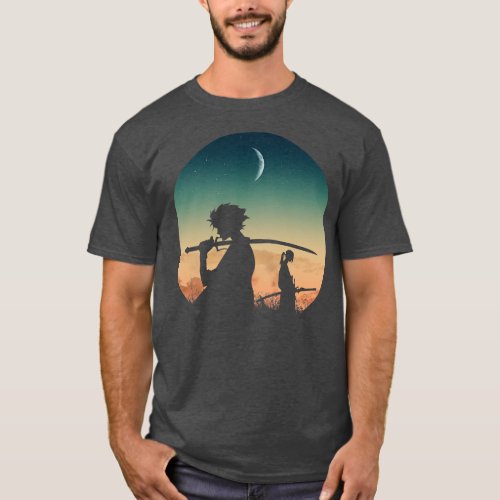 Samurais under the moon T_Shirt