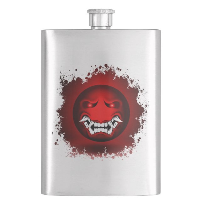 Samuraymoji Flashlight Flask (Front)