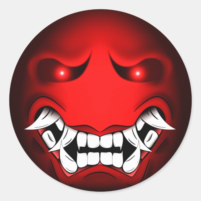 Samuraymoji Round Sticker (Front)