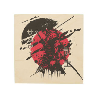 SAMURI Painting Wood Wall Art