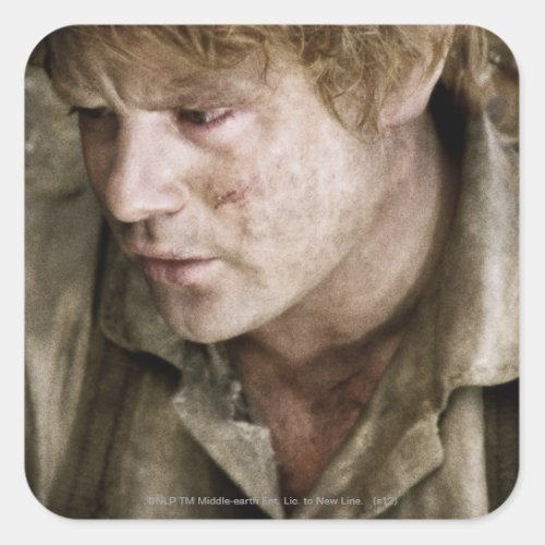 Samwise side face square sticker