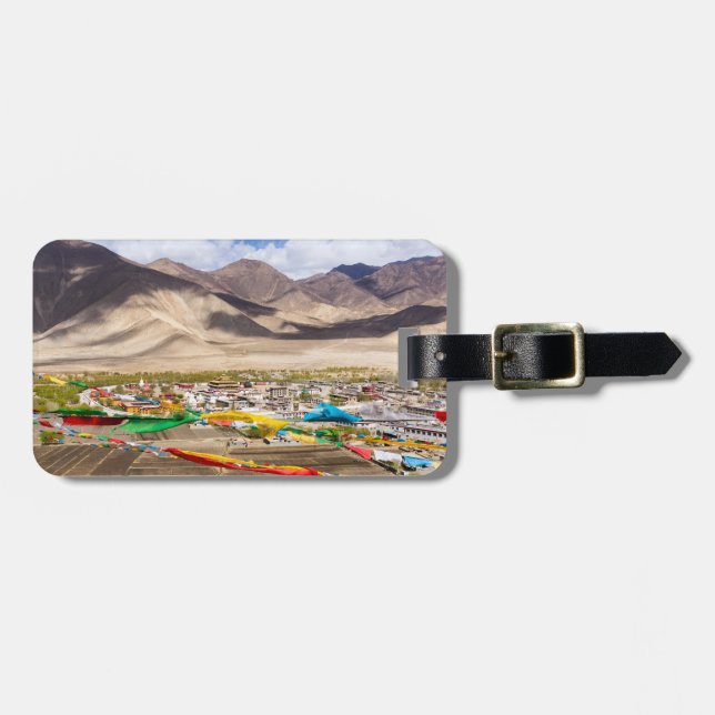 Samye monastery aerial view - Tibet, Asia Luggage Tag (Front Horizontal)