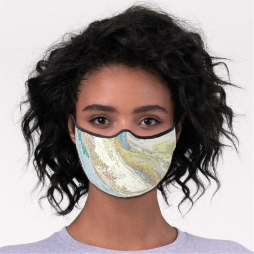 San Andreas Fault Dibblee map face mask