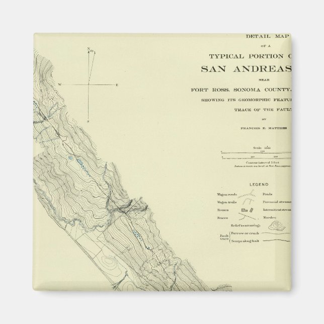 San Andreas Rift near Fort Ross Magnet (Front)