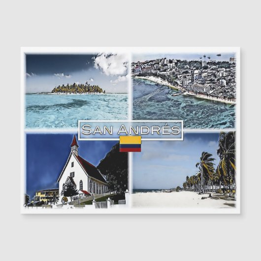 San Andres - Colombia - Mosaic - (Front)
