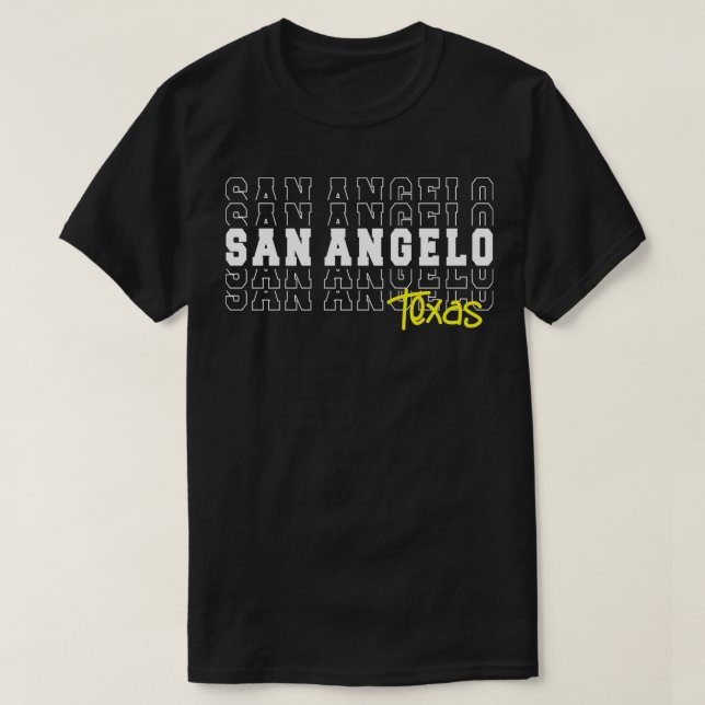 San Angelo city Texas San Angelo TX T-Shirt (Design Front)