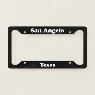 San Angelo TX License Plate Frame