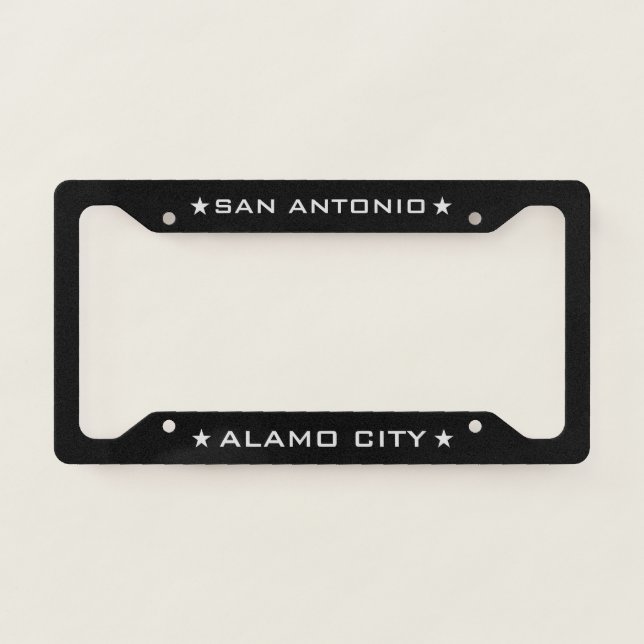 San Antonio Alamo City  License Plate Frame (Front)