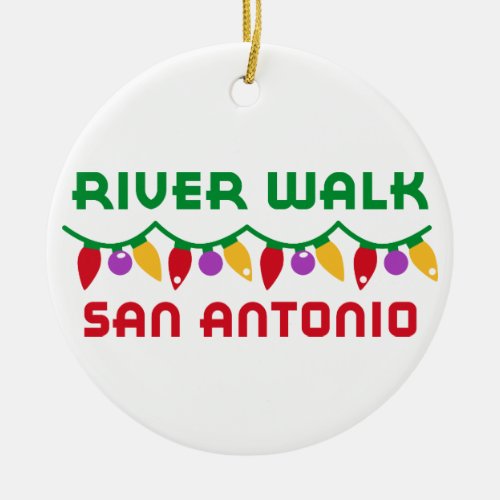 San Antonio Ceramic Ornament