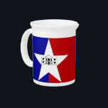 San Antonio City Flag Pitcher<br><div class="desc">Add a vibrant touch of San Antonio pride to your drinkware collection with our exclusive pitcher featuring the flag of San Antonio! Crafted with meticulous attention to detail, this pitcher is more than just a functional piece; it’s a celebration of San Antonio’s rich history and cultural heritage. The eye-catching design...</div>