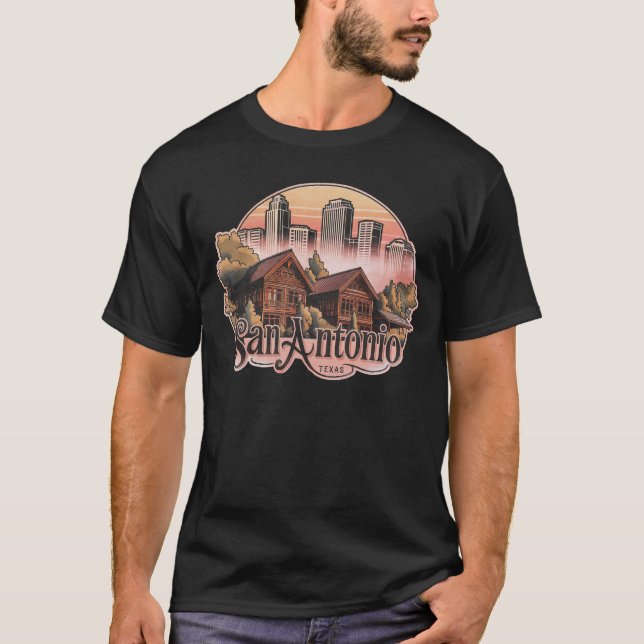 San Antonio City Texas USA T-Shirt (Front)