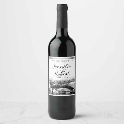 San Antonio Destination Wedding Wine Label