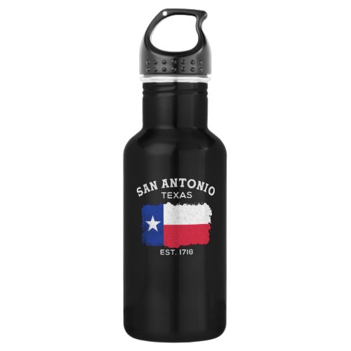 San Antonio est 1718 Design for proud San Antonian Stainless Steel Water Bottle