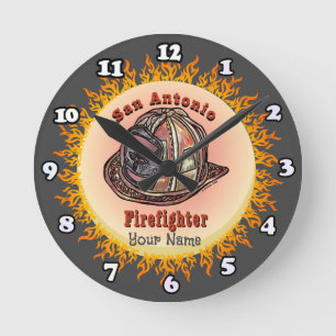 San Antonio Firefighter clock