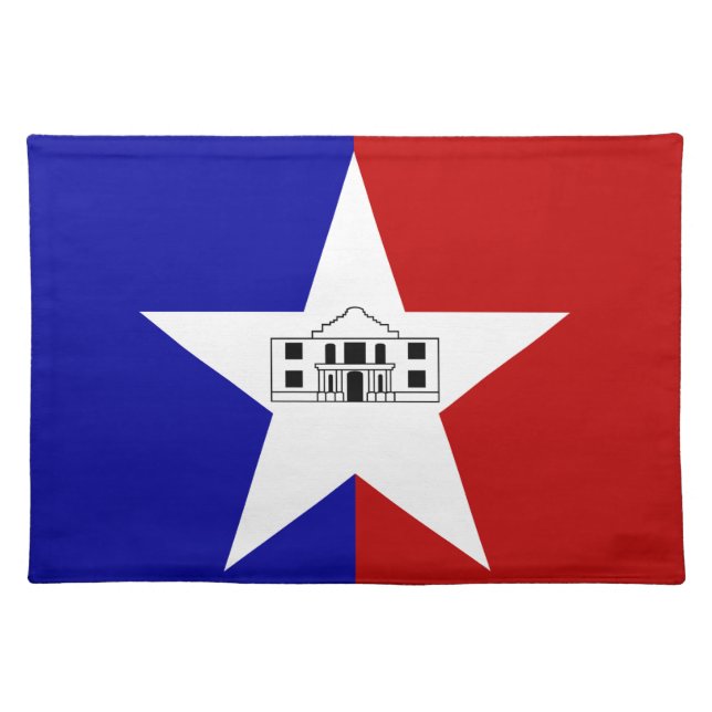 San Antonio Flag American MoJo Placemat (Front)