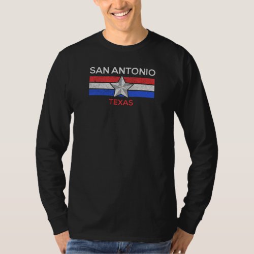San Antonio Flag Design for proud San Antonian T_Shirt