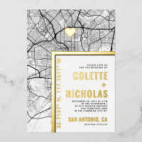 San Antonio Love Locator | City Themed Wedding