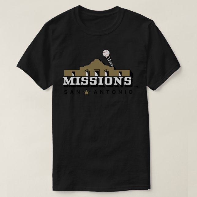 San Antonio Missions Sticker T-Shirt (Design Front)