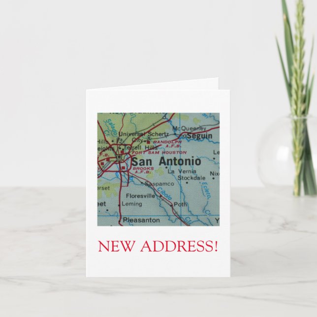 San Antonio  New Address announcement (Front)