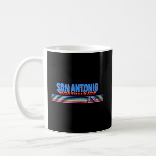 San Antonio Retro Texas Tx Souvenir Coffee Mug