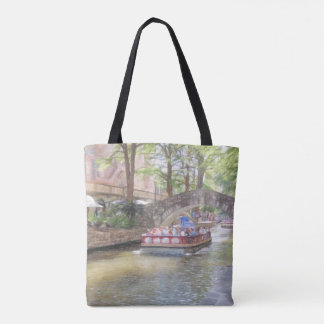 San Antonio River Walk All-Over Tote Bag