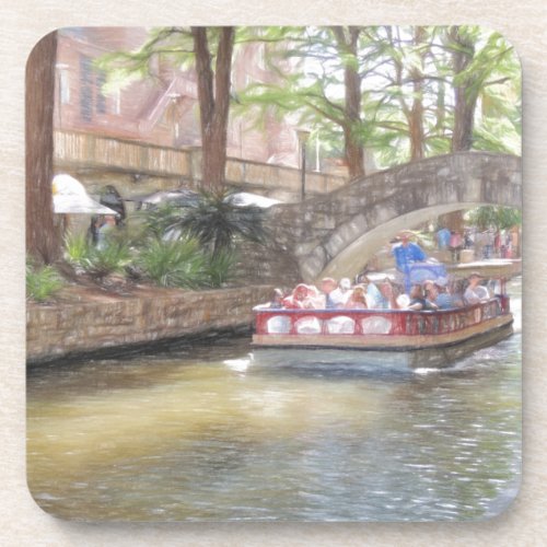 San Antonio River Walk Beverage Coaster