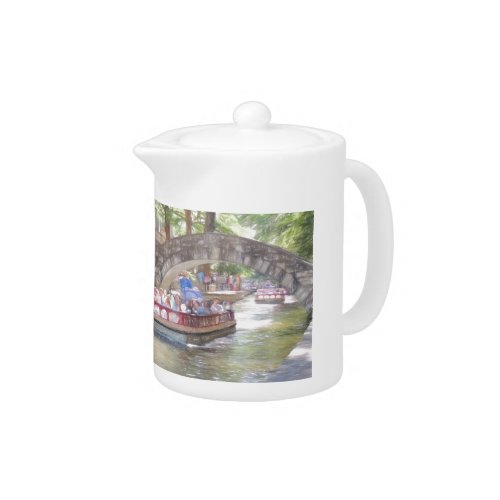 San Antonio River Walk Tea Pot