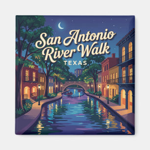 San Antonio River Walk Texas Magnet