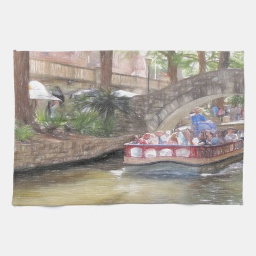 San Antonio River Walk Towel