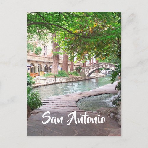 San Antonio Riverwalk photo Postcard