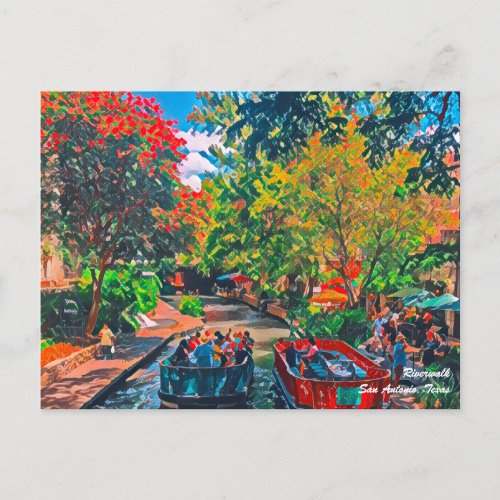 San Antonio Riverwalk Postcard