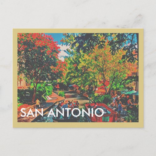 San Antonio Riverwalk Postcard