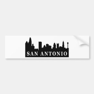 San Antonio Skyline Bumper Sticker