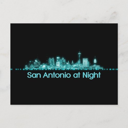 San Antonio Skyline Postcard