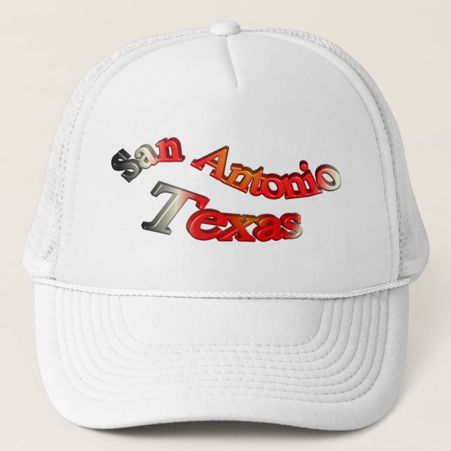 San Antonio Texas 3D Trucker Hat (Front)