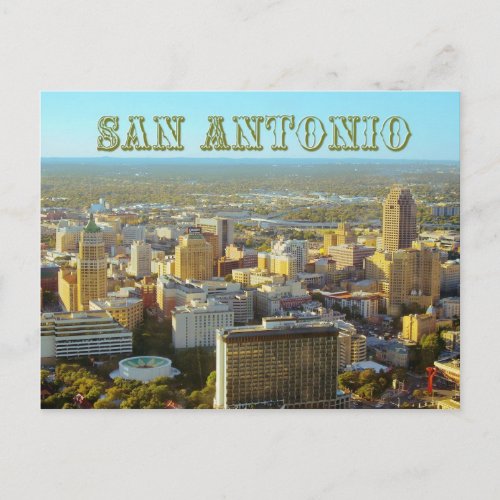 San Antonio Texas _  Aerial View Postcard