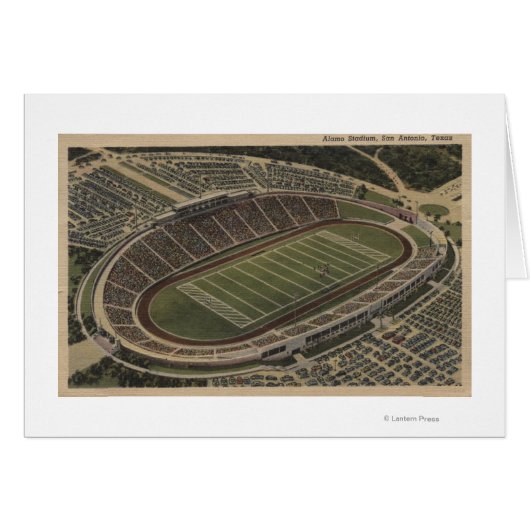 San Antonio, Texas - Alamo Stadium View Cards (Front Horizontal)