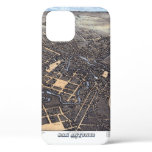 San Antonio, Texas, Antique Aerial City Map, 1873 iPhone 12 Case