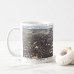 San Antonio, Texas, Antique Aerial City Map, 1873 Coffee Mug